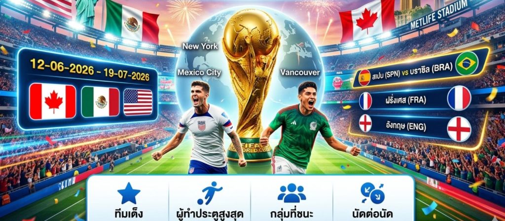 คู่มือเดิมพันฟุตบอลโลก 2026 โดย World Cup