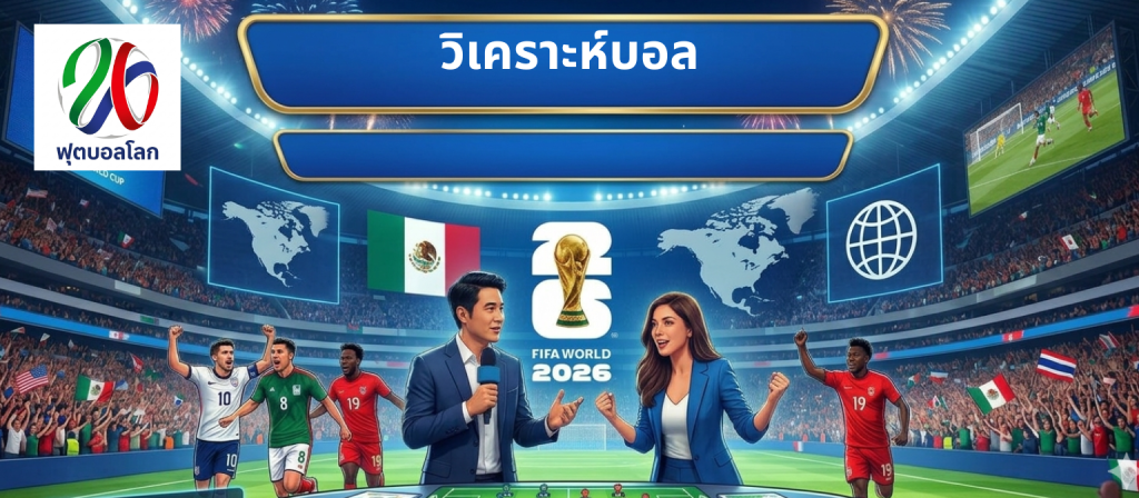วิเคราะห์บอลโลก 2026 ครบทุกข้อมูลสำคัญ พร้อมสถิติและโปรแกรมแข่งขัน โดย World Cup
